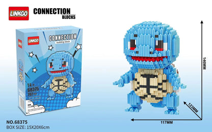 Pokemon Gengar Building Block Bulbasaur Charmander 3D Model Assembly Connection Mini Brick Figure Toys for Home Decora