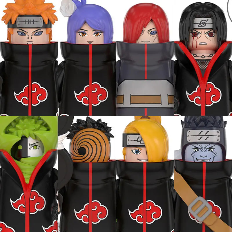 WM6152 Naruto Building Blocks Ootutuki Momoshiki Mitsuki Gaara Namikaze Minato Tobirama Action Figure Accessories For Kids