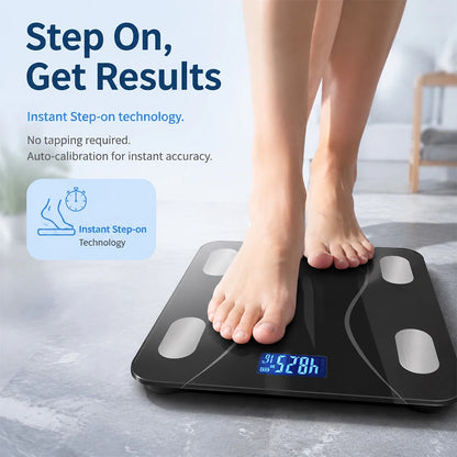Intelligent High-Precision Digital Weight Scale, Wireless Bathroom Scale, Can Be Connected to App to Synchronize Data