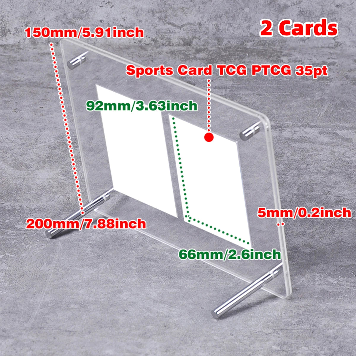 Desktop Display Stand 2/3/4/5/6/8/9/10/12 Cards Holder 35/55/75pt for Pokemon NBA Sports MTG Trading PTCG One Piece TCG F1 Card