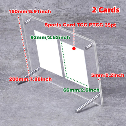 Desktop Display Stand 2/3/4/5/6/8/9/10/12 Cards Holder 35/55/75pt for Pokemon NBA Sports MTG Trading PTCG One Piece TCG F1 Card