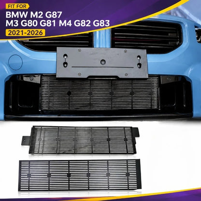 Car Front Bumper Radiator Grille Mesh Stone Guard Bug Screen for BMW M2 G87 M3 G80 G81 M4 G82 G83 2021-2026 Refit Accessories