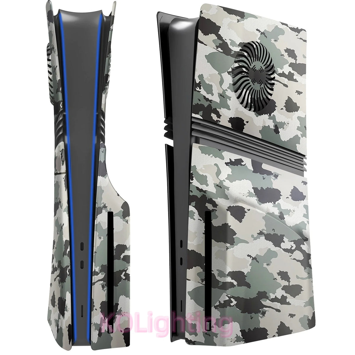 High Strength ABS Pro Cooling Vent Faceplate for PlayStation5 Pro Disc Console Replacement Matte Vented Shell for PS5 Pro Disc
