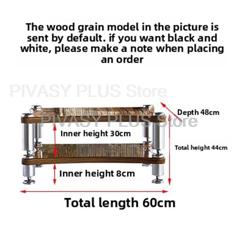 1-4 Tier Audio Rack LBE 200KG Amplifier Stand with Vibration Isolation Feet Storage Bracket SUS Leg For DJ Home Theater HiFi Amp