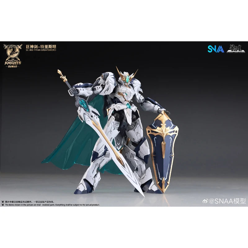 【In Stock】SNAA Round Table Knights Greatsword Tristan Percival Lamorak Gawain 1/144 Plastic Model Kit Action Figure Toy Gift