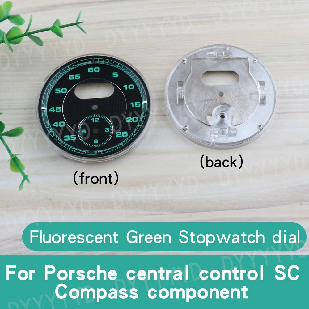 1pcs Dial Clock Gauge Chrono For Porsche 911 Carrera 2013-2019 997 958 Panamera 970 Cayenne Boxster Macan 718 982 Stopwatch