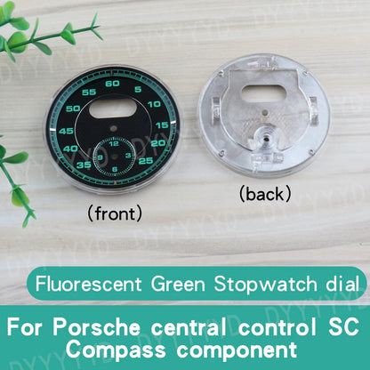 1pcs Dial Clock Gauge Chrono For Porsche 911 Carrera 2013-2019 997 958 Panamera 970 Cayenne Boxster Macan 718 982 Stopwatch