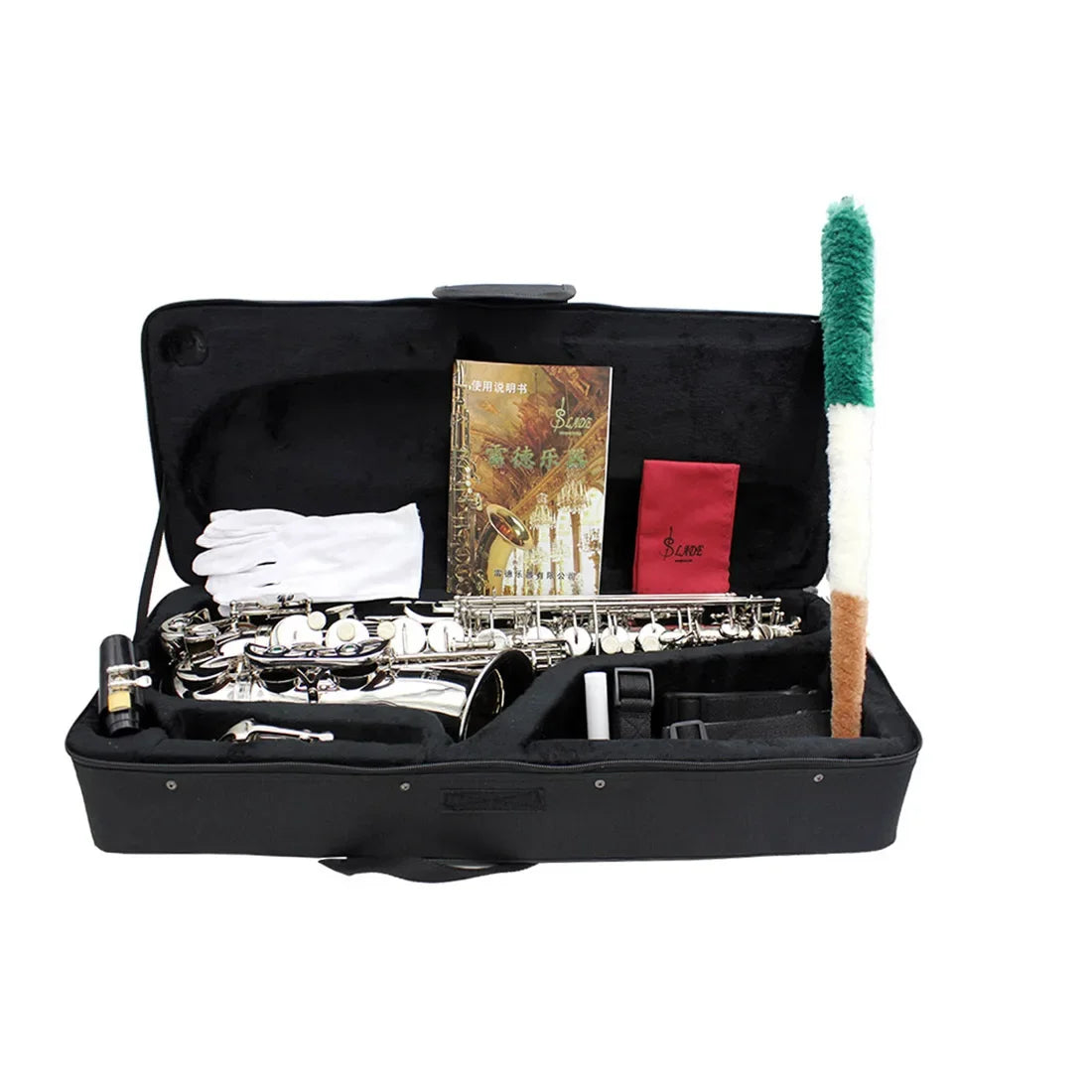 SLADE Eb E Flat Alto Saxophone Brass Sax Saxofone Woodwind Music Instrument With Case Reeds Mouthpiece Gloves Accessories