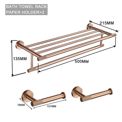 High Quality Soap Dispenser Toilet Brush Holder Toilet Paper Holder Towel Bar Rail Rack Hanger Hook Bathroom Accessories Set