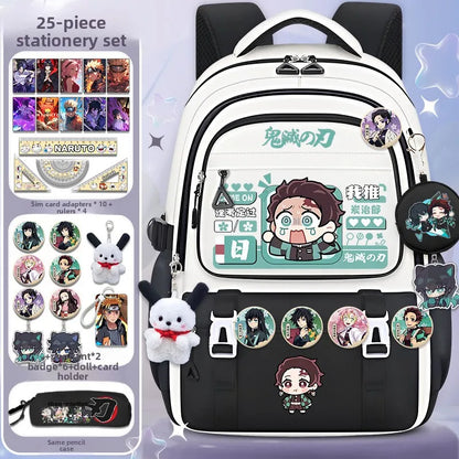 Demon Slayer large capacity cartoon elementary school backpack for boys and girls itabag Nezuko collaboration