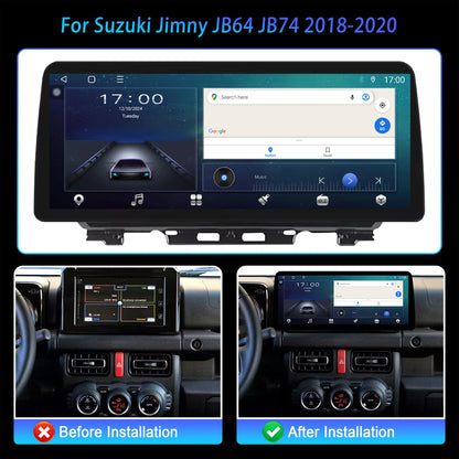 Android 16 12.3 Inch Wireless CarPlay Car Radio For Suzuki Jimny JB64 JB74 2018 2019 2020 DSP GPS 4G SIM Touch Multimedia Player