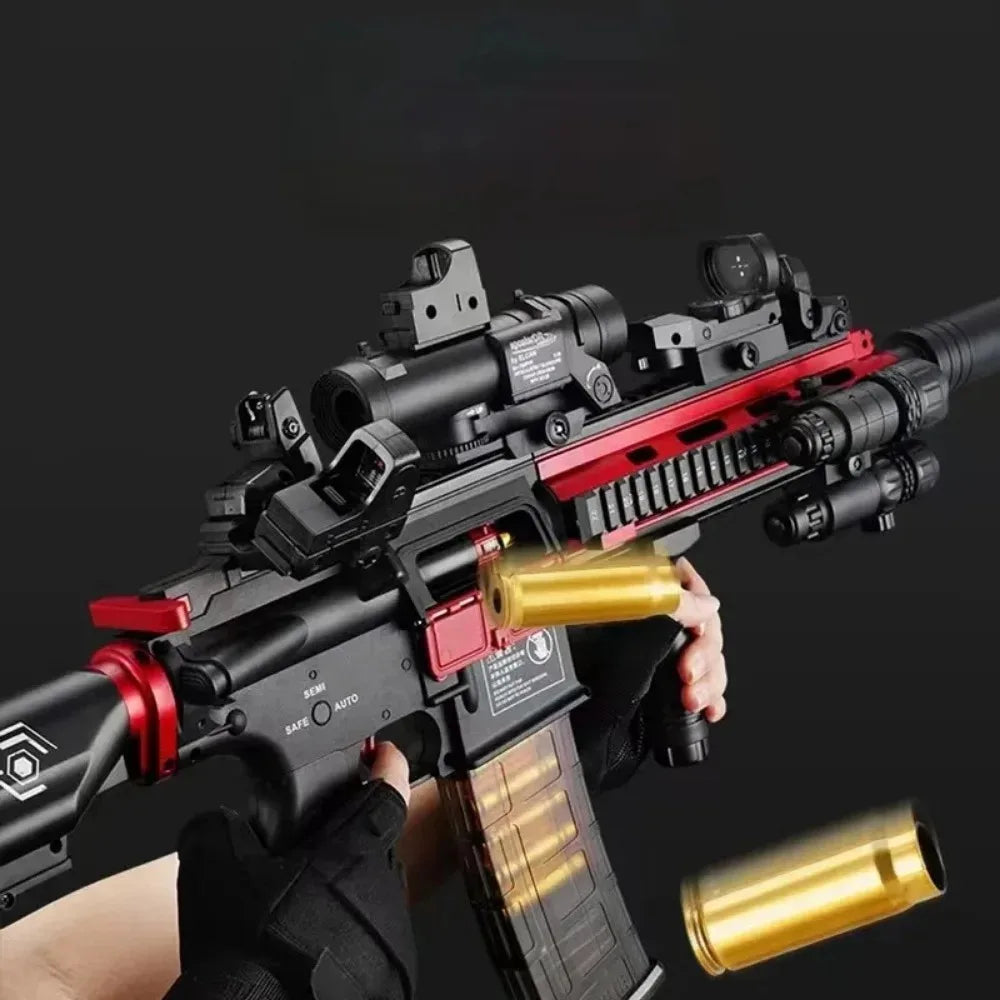 M416 Electric Automatic Foam Dart Blaster Shell Ejecting Soft Bullet Toy Nylon Construction Outdoor Shooting Game Toy