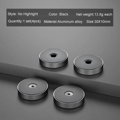 4pcs HiFi Audio Speaker Amplifier CD Player Aluminum Alloy Shock Absorber Foot Pad Damping Feet Chassis Stand Isolation Spike