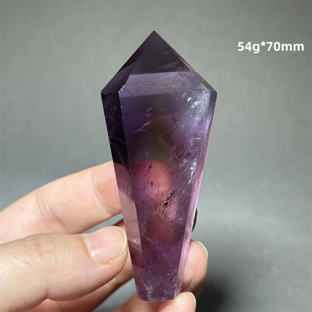 Amethyst Scepter Natural Mineral Quartz Gem Aura Spiritual Meditation Treatment Energy Home Garden Feng Shui Decoration