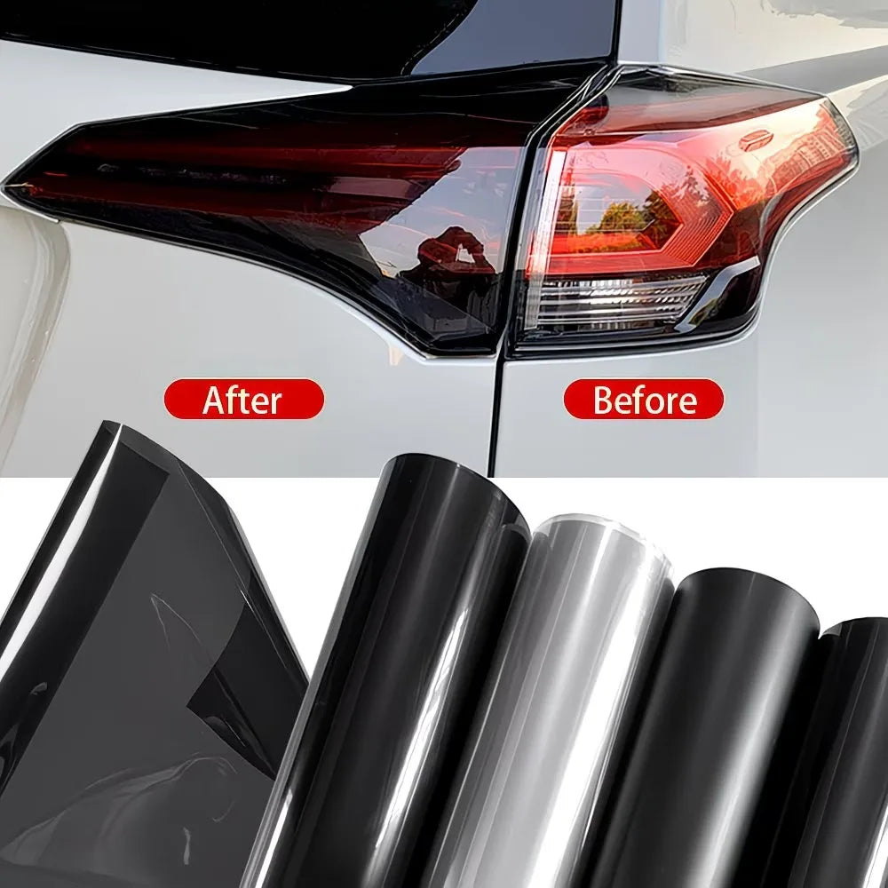 TPU Car Headlight Protective Film For Porsche Macan 14-17 PPF Transparent &Smoked black Anti-Scratch Auto External Accessories