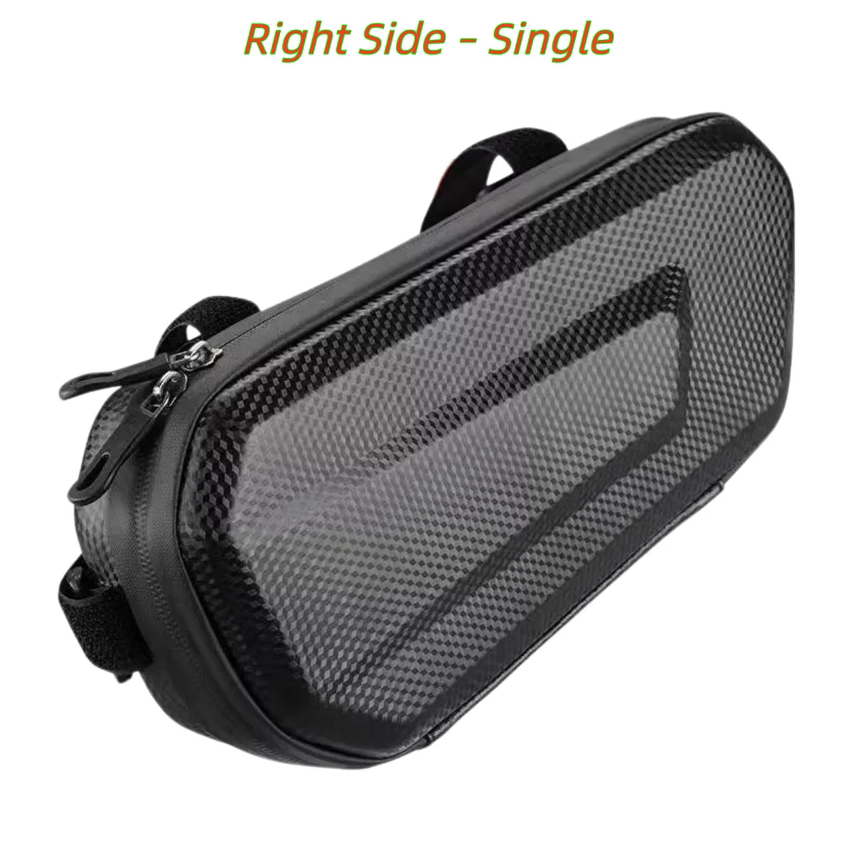 EVA Motorcycle Side Bag – Textured Carbon Look, Splash-Proof Universal Saddlebag for Most Bikes, Large Capacity Storage