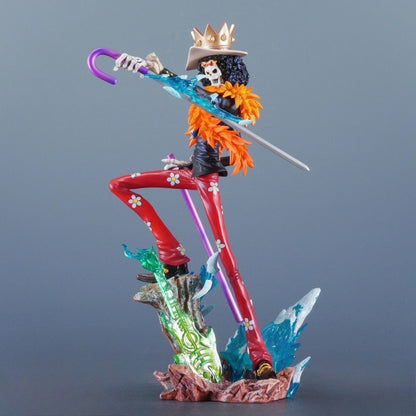 33cm Anime ONE PIECE Figure Brook Action Figures Pvc Burukku Statue Desktop Ornamen Collection Model Toys Gifts