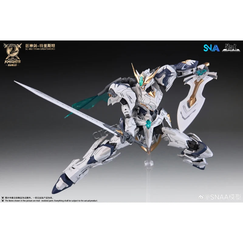【In Stock】SNAA Round Table Knights Greatsword Tristan Percival Lamorak Gawain 1/144 Plastic Model Kit Action Figure Toy Gift