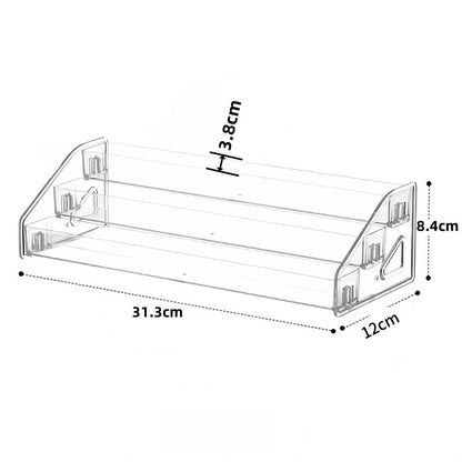 Transparent ladder small ornament shelf bar figure live broadcast display multi-functional storage rack acrylic display rack