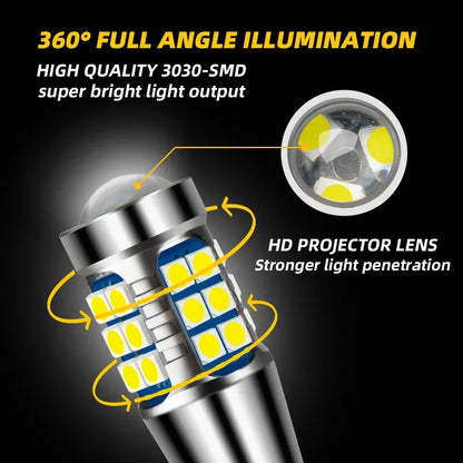 2Pcs Canbus For Toyota Land Cruiser Prado 150 2010-2014 2015 2016 2017 2018 2019 2020 2021 LED Backup Reverse Back Up Light Bulb