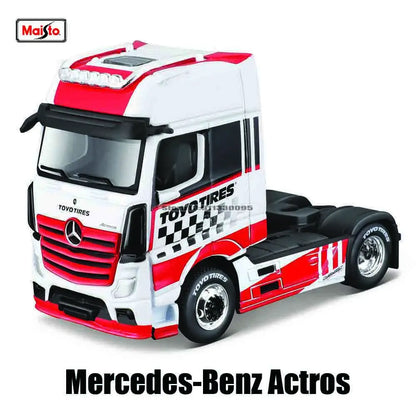 Maisto 1:64 Mercedes-Benz MACK Anthem Trailer  trailer model simulation car model alloy car toy male collection gift