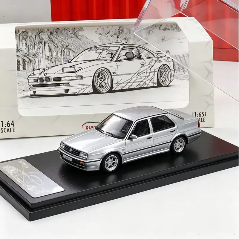 1:64 Jetta MK2 CL Type 1G Alloy Classic Old Sedan Car Model Diecasts Metal Retro Vehicles Model High Simulation Collection Gifts