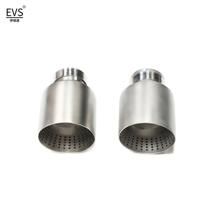 1 Pcs Matte Stainless Steel Car Muffler Tip Exhaust Tip System Pipe 57mm 60mm Inlet Nozzle Universal For GTI Golf 7 MK7