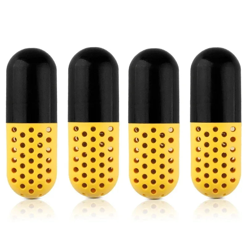 2/4PCS Shoes Deodorant Creative Capsule Shaped Shoe Freshener Portable Moisture Absorber Sports Bags Desiccant Cleaning Supplies
