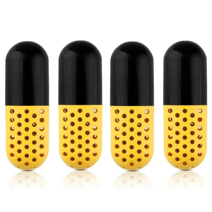 2/4PCS Shoes Deodorant Creative Capsule Shaped Shoe Freshener Portable Moisture Absorber Sports Bags Desiccant Cleaning Supplies