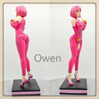 Naruto Shippuden Anime Sexy Hyuga Hinata Figure Latex Catsuit Haruno Sakura Action Figures PVC Statue Collection Model Toys Gift