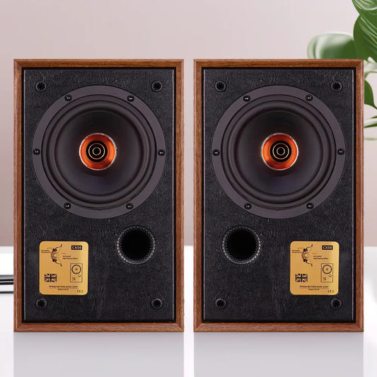 CX50 Coaxial 5.25-inch Hi-Fi Passive Bookshelf Speaker 120W Power 2-Way Wooden High-Fidelity Stereo Speaker for Home Use