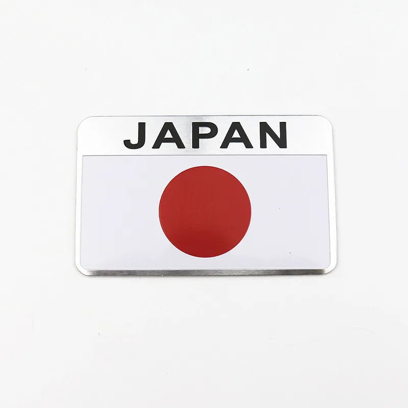 1PCS 3D aluminum car sticker for Toyota Honda Suzuki Nissan Mazda Subura Lexus