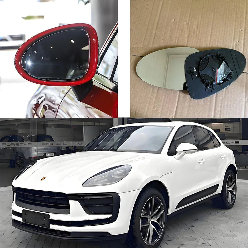 Heated Side Mirror Glass For Porsche Macan 95B 2014‑2020 Replacement Lens OE 95B857521A 95B857522A