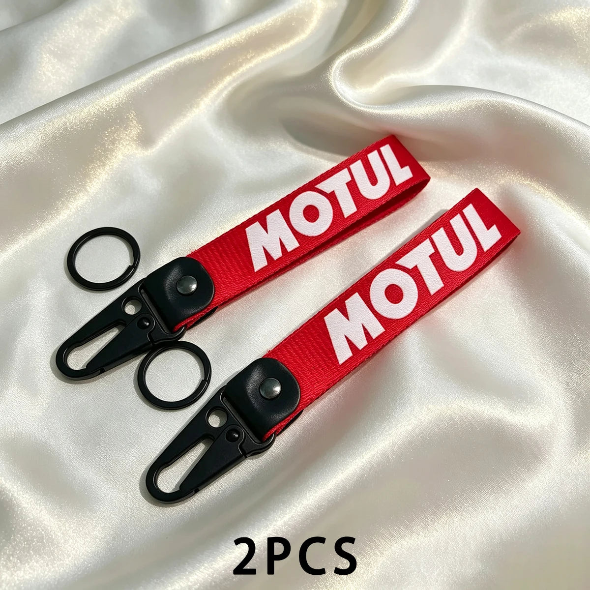 Motul Keychain Forged Metal on Leather Motorcycle Key Chain for Yamaha Suzuki Honda Kawasaki Ktm