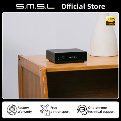 SMSL D1 High-Res Entry-level Audio DAC 768kHz/32bit BD34352EKV With Plug-and-Play USB Simplicity Support Active Speakers