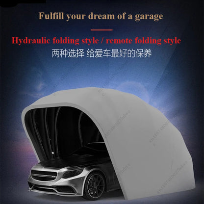 5.5m Semi-automatic Full-automatic Mobile Garage Anti-exposure Folding Retractable Carport Car Parking Shed Sunshade