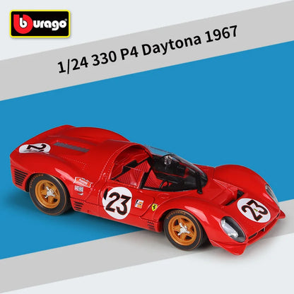 1:24 Ferrari 330 P4 Daytona 1967 Alloy Track Racing Car Model Diecasts Metal Sports Car Vehicles Model Simulation Kids Toys Gift