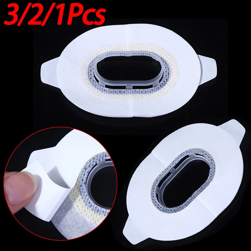 3/2/1Pcs Waterproof Fixed Sticker For Sibionics GS1 Sensor Reinforced Adhesive Tape Dynamic Blood Glucose Sensor Cover Patc