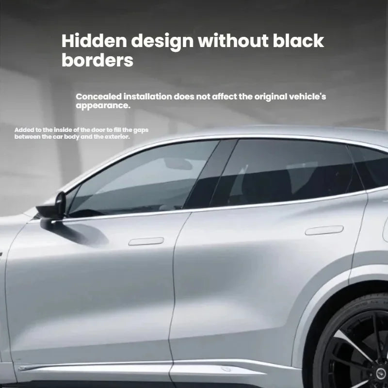 Car Door Seal Strip Rubber Noise Insulation Dustproof Seal Strip Not easy to Fall off For Porsche Macan Car Accessories 12Pcs