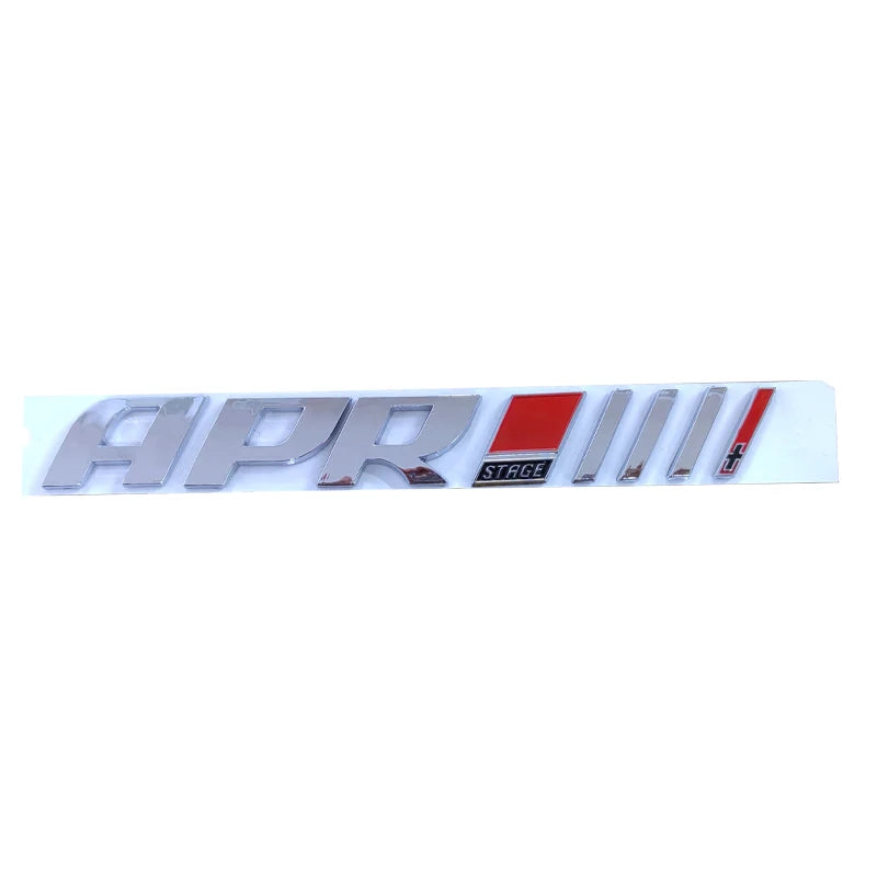 3d ABS  Chrome Black Logo APR Emblem Letters Car Trunk Badge Decal For A4 A5 S4 B8 A3 A7 APR Sticker Accessories