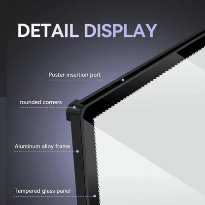A2 A3 A4 Quick Change LED Light Box For Restaurants Cafes Bars Retail Stores Leisure Venues Wall Display