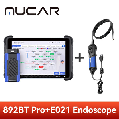 Free Update MUCAR 892BT Pro OBD2 Scanner J2534 CAN FD/DoIP All System Diagnosis Bi-directional Scan Tool Topology Map 35 Reset