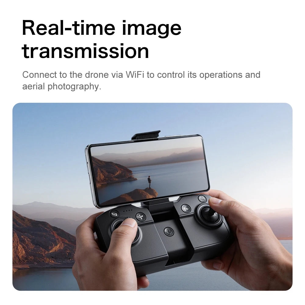 2026 Upgrade Mini 5 Pro RC Drone 8K Dual Camera WiFi FPV Optical Flow Hover RC Quadcopter Aircraft For Aerial Photography Hobby