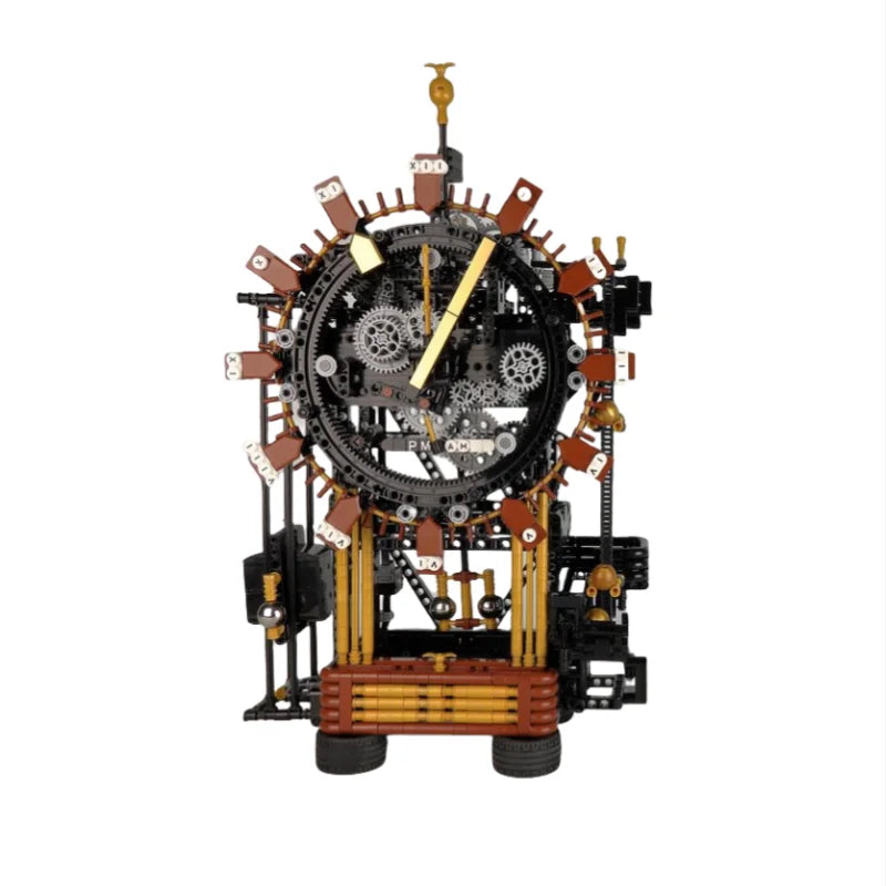 2111PCS MOC Technology Building Blocks Electric Pendulum Clock Creative Assembly Toy Clock Model Children's Puzzle Gift