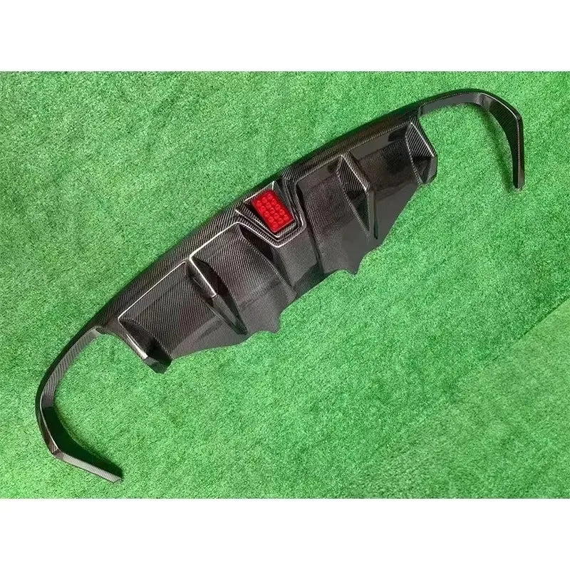 For Porsche Macan Carbon Fiber Car Rear Bumper Diffuser Rear Splitters Spoiler Back lip shunt Auto Parts body kit