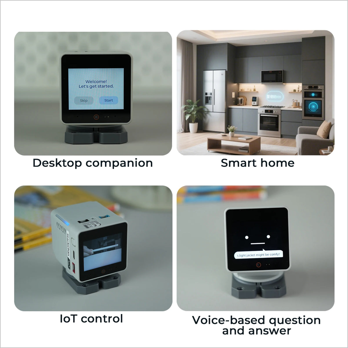 M5Stack Official StackChan: Kawaii Co-Created Open-Source AI Desktop Robot(ESP32-S3)