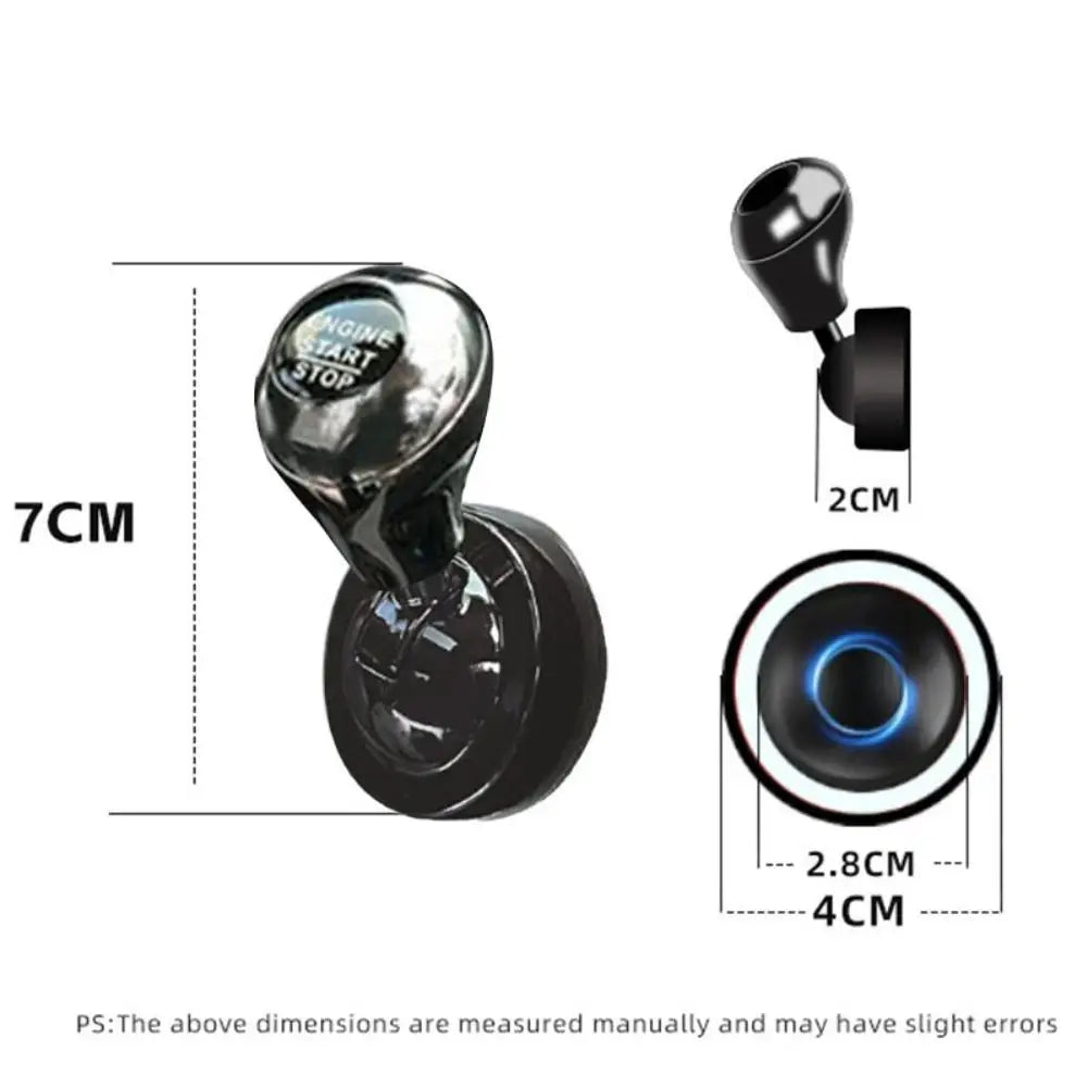 Car Start Button Cover Retro Joystick Decoration Car One Click Start Joystick Decorative Ball Automotive Interior Accessory