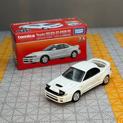 Original Takara Tomy Tomica Premium 23 Toyota Celica GT-FOUR RC Diecast Alloy Mini Car Model Collectible Toy Gift For Kids Boys