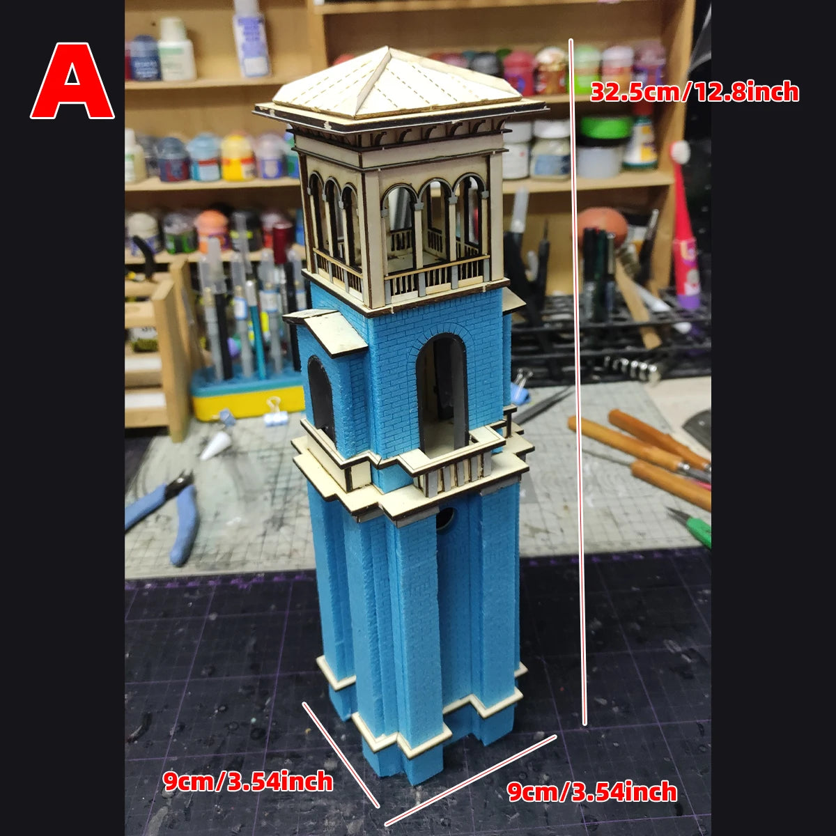 Assembly Architectural Model Miniature Sand Table Building Bungalow Railway Station Ticket Office Diorama Scale Model Kit 1/35