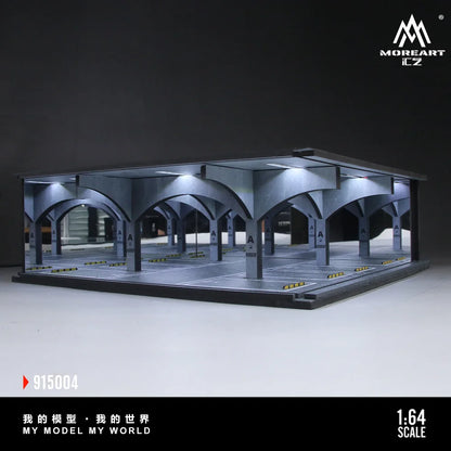 More Art 1:64 Underground 04 Parking Garage Lighting Diorama, Light Version Diorama for Display&Collection&Gift